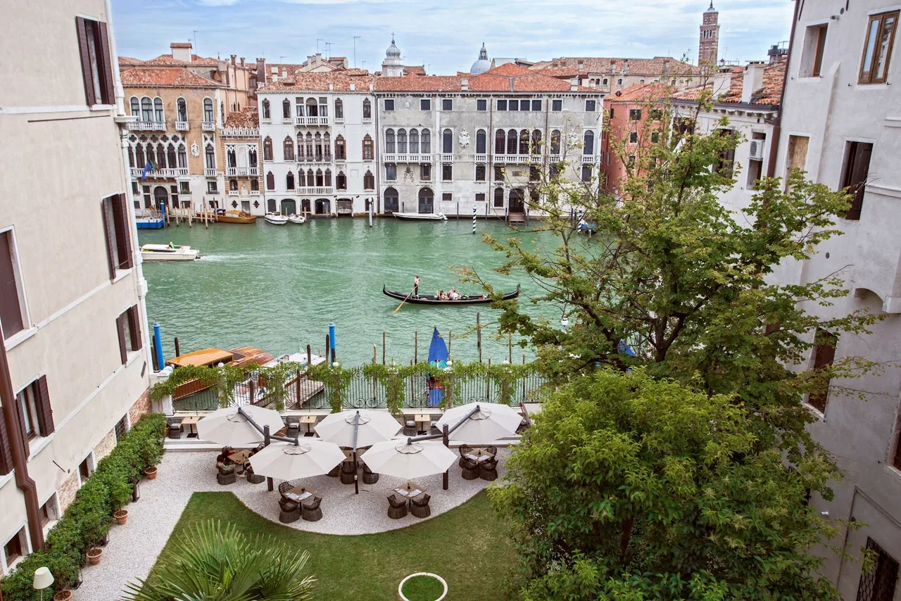Aman Venice exterior and canal frontage in San Polo, Venice
