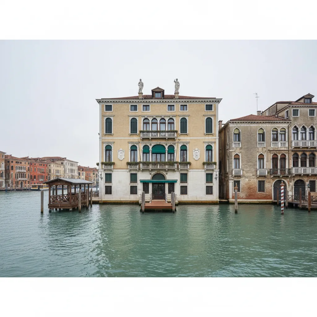 Hotel Antiche Figure exterior and canal frontage in Santa Croce, Venice