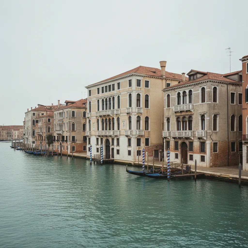 Hotel Palazzo Stern exterior and canal frontage in Dorsoduro, Venice