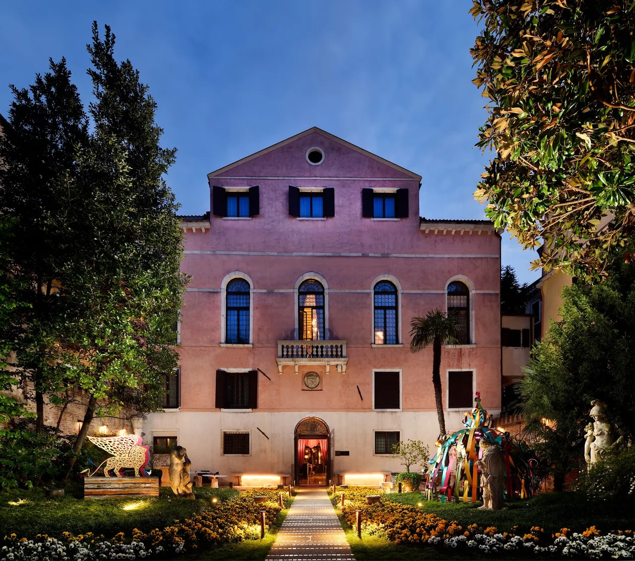 Palazzo Venart Luxury Hotel exterior and canal frontage in San Marco, Venice