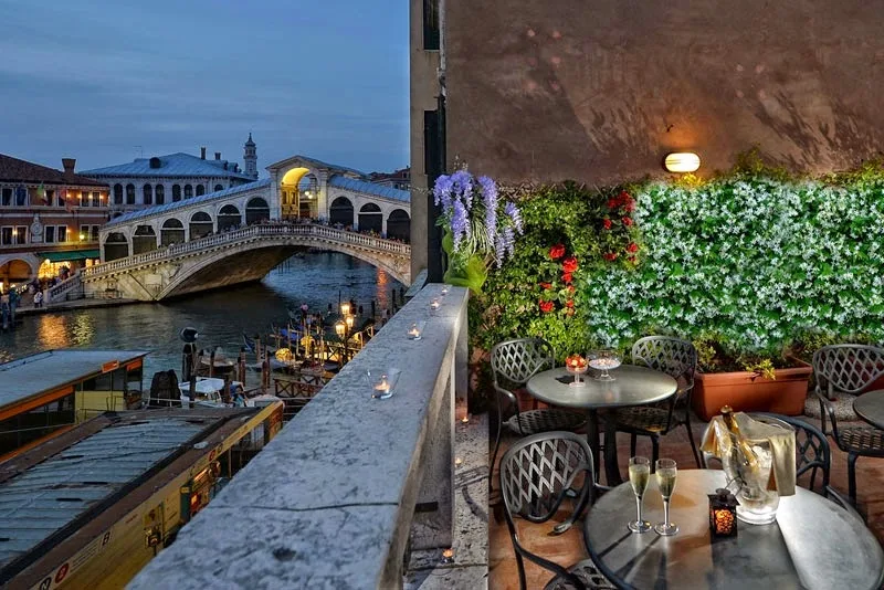 Rialto Unique Venice Experience exterior and canal frontage in San Marco, Venice