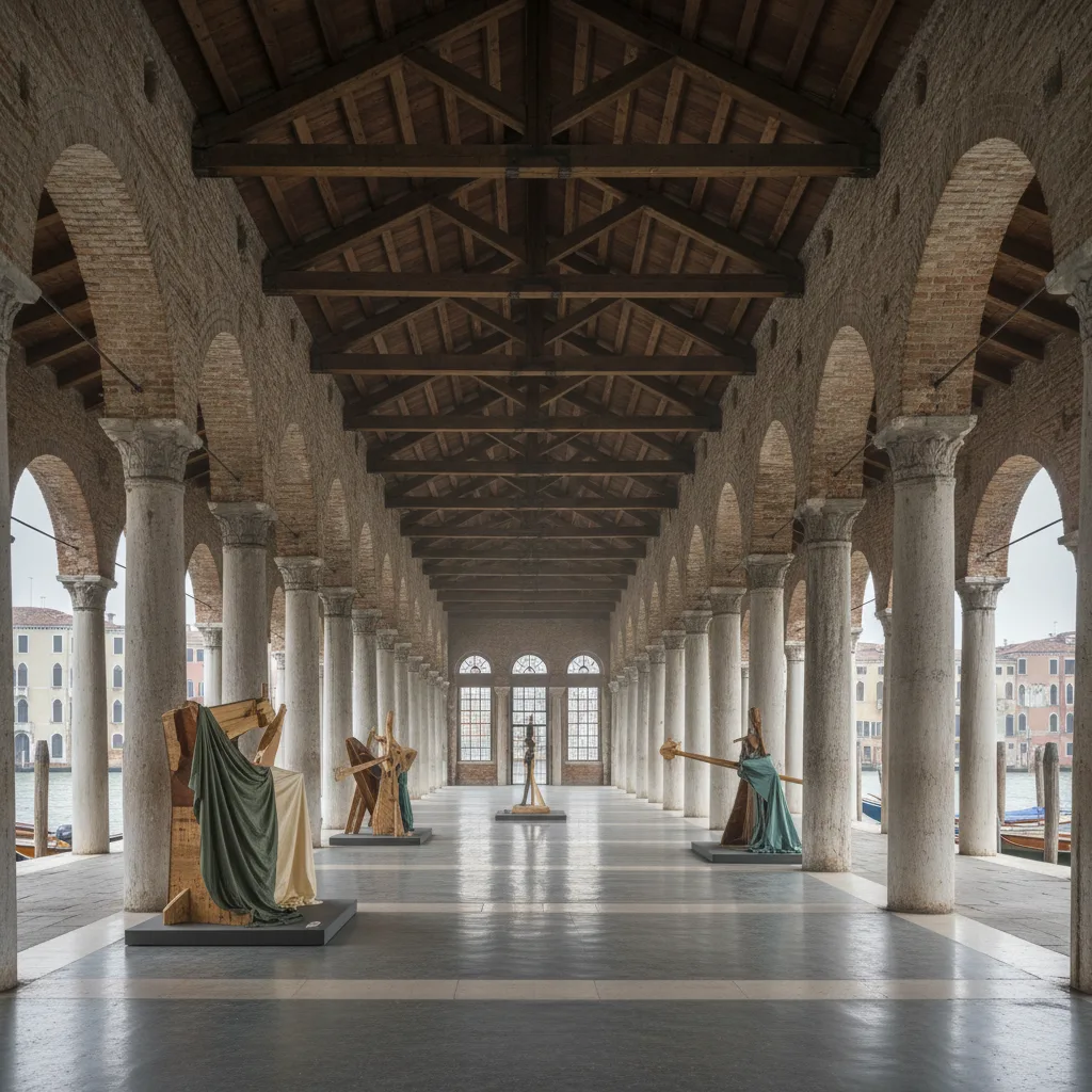 Arsenale exhibition hall during the Biennale